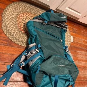 HOMIEE 50L Hiking Backpack Waterproof Camping Rucksack with Rain Cover
